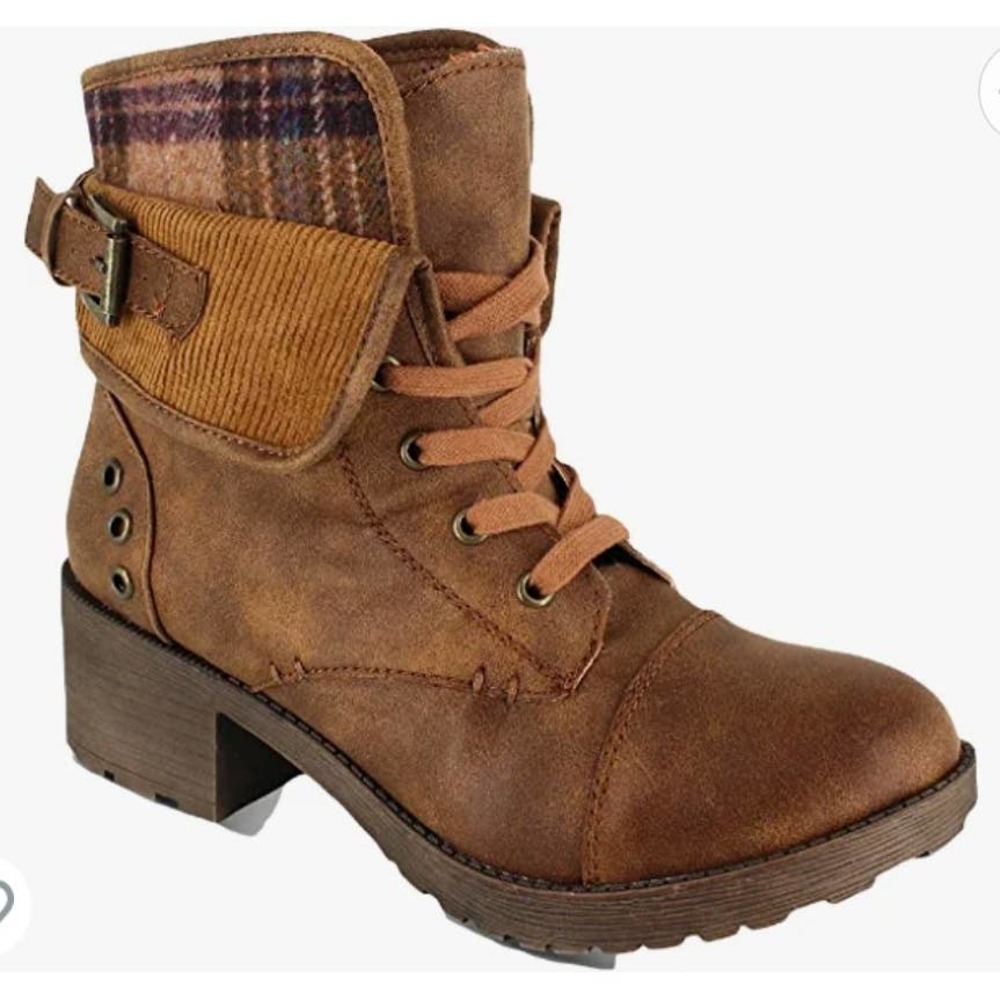Rock and Candy by ZiGi Sonni Hiker Boots with Side Buckle Rivets